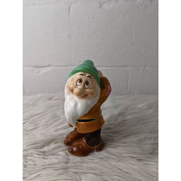 Snow white and The Seven Dwarfs Large‎ Full Ceramic Set from 70's Made in Japan - Picture 6 of 14